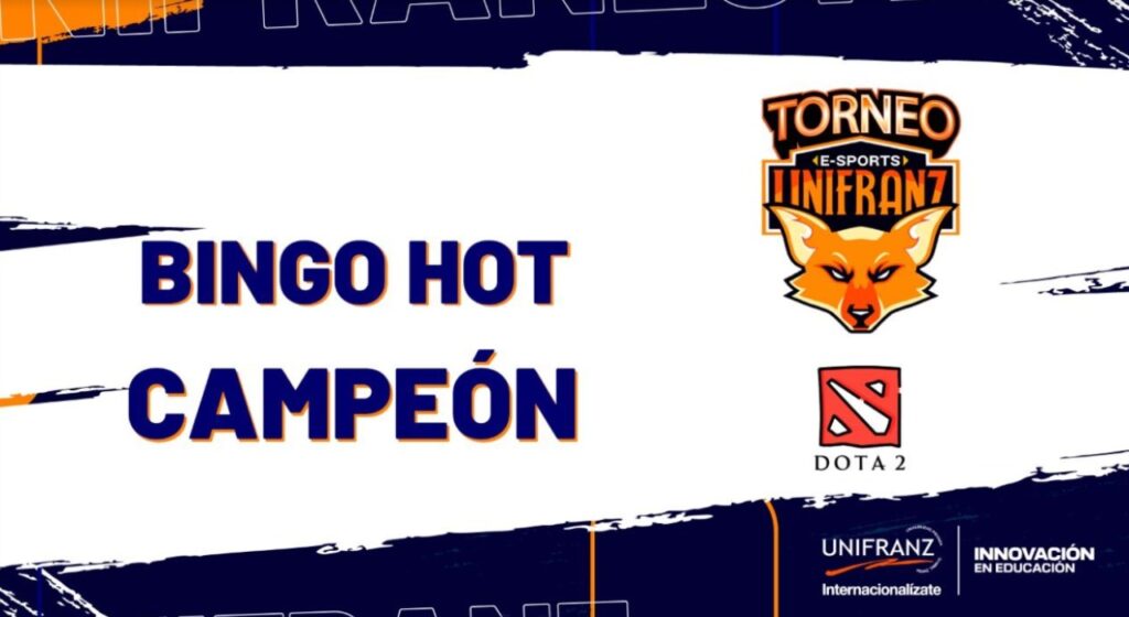 Bingo Hot es campeón de la categoría Dota 2 del torneo E-Sports UNIFRANZ