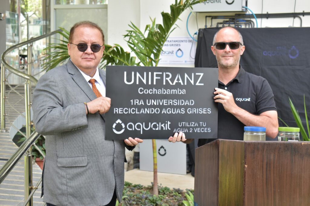 Unifranz, primera universidad del país en reciclar sus aguas grises
