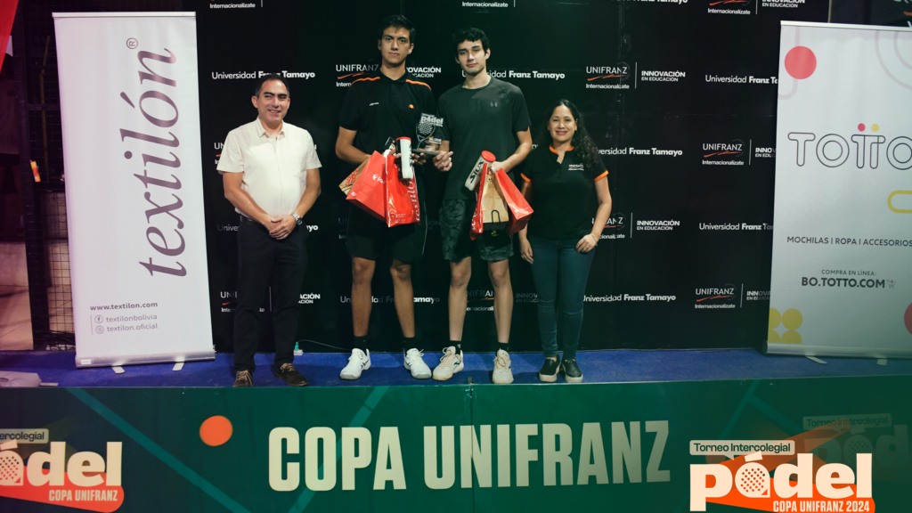 Copa Unifranz: el colegio Franco Boliviano se consagra como bicampeón del Torneo de Pádel de Santa Cruz