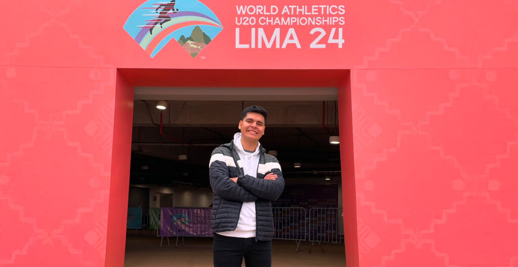 Lucas Nazrala, la joven promesa del periodismo que cubrió el Mundial de Atletismo Sub-20