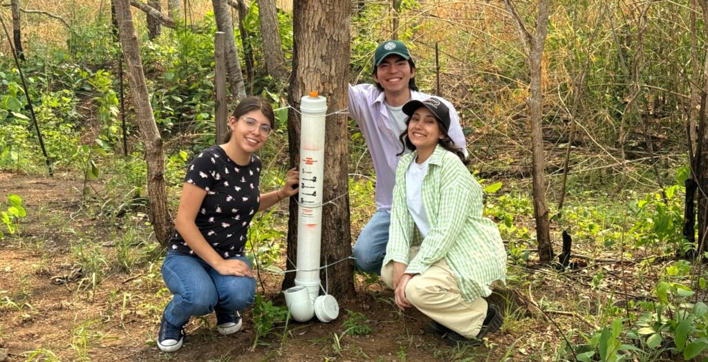 Universitarios crean bebederos de agua para socorrer a animales afectados por incendios en San Xavier