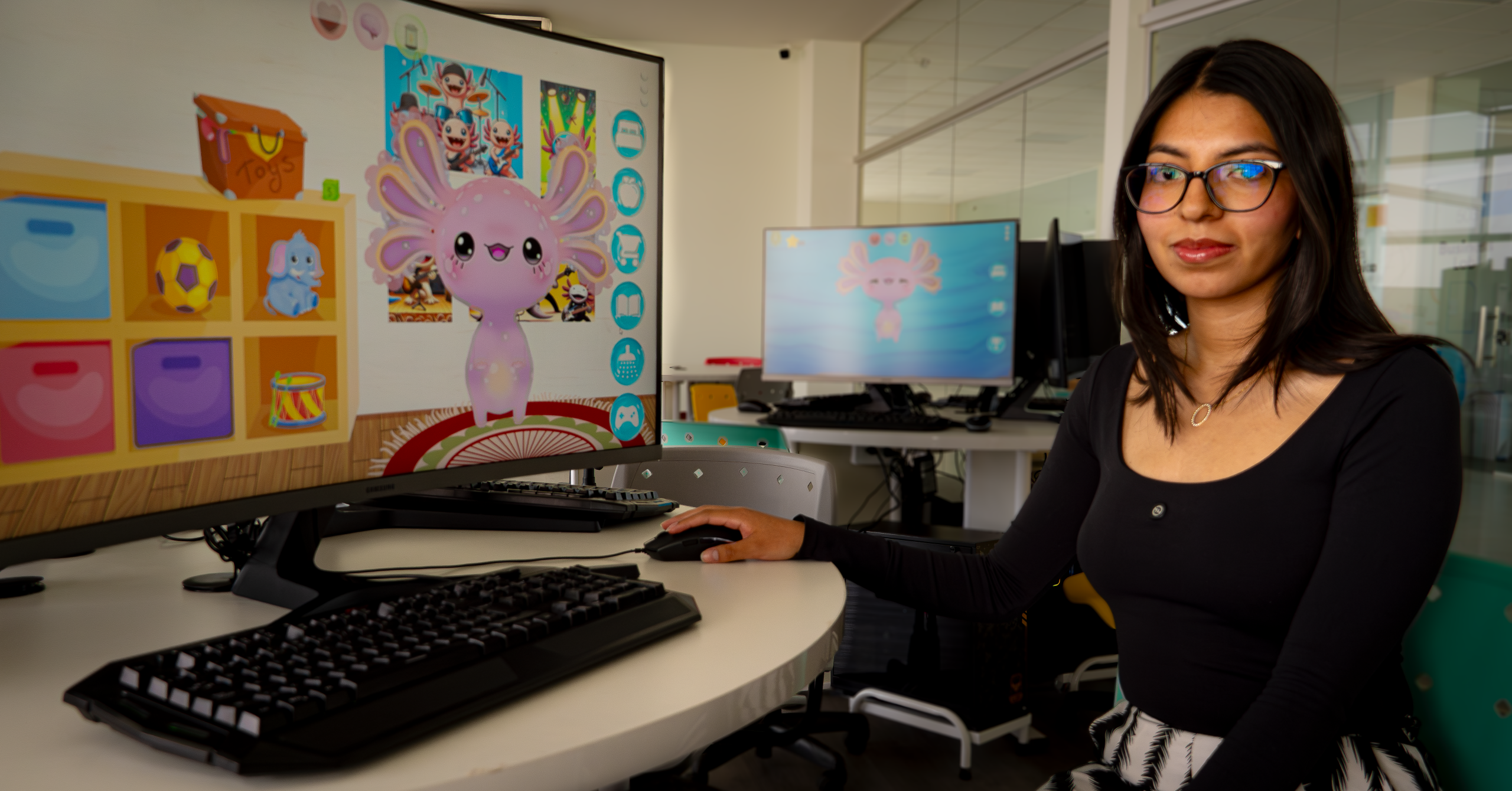 Fabiana Villagra Chávez, la estudiante creadora del videojuego que incentiva a la lectura a los niños.