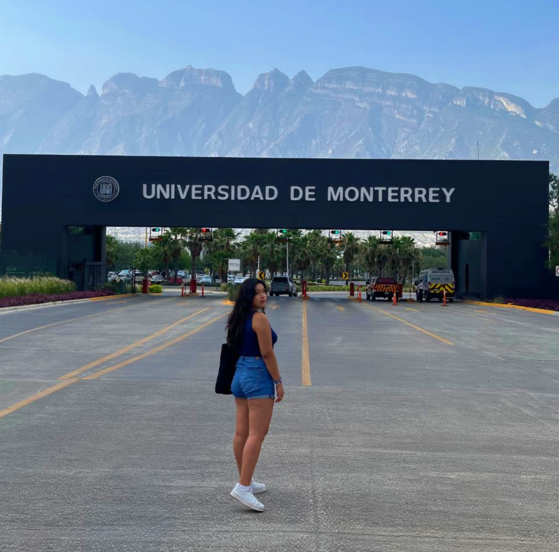 Bianca Mayorga Aliaga en la Universidad de Monterrey, México.