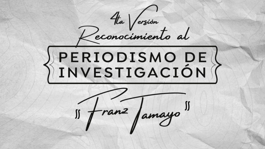 El Reconocimiento al Periodismo de Investigación promueve el rigor, la ética y el impacto social del periodismo en Bolivia.