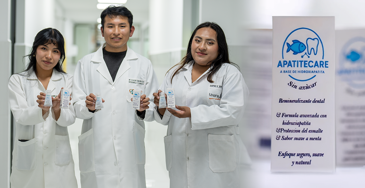 Estudiantes de Unifranz desarrollan pasta dental sostenible que regenera y fortalece el esmalte