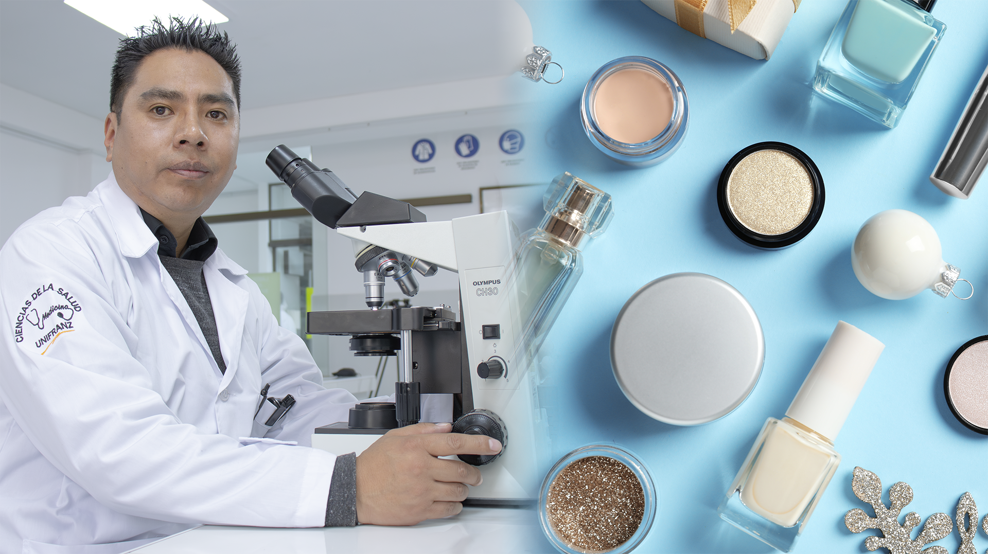 El Dr. Luis Fernando Choque, docente de la carrera de Bioquímica y Farmacia de Unifranz La Paz.